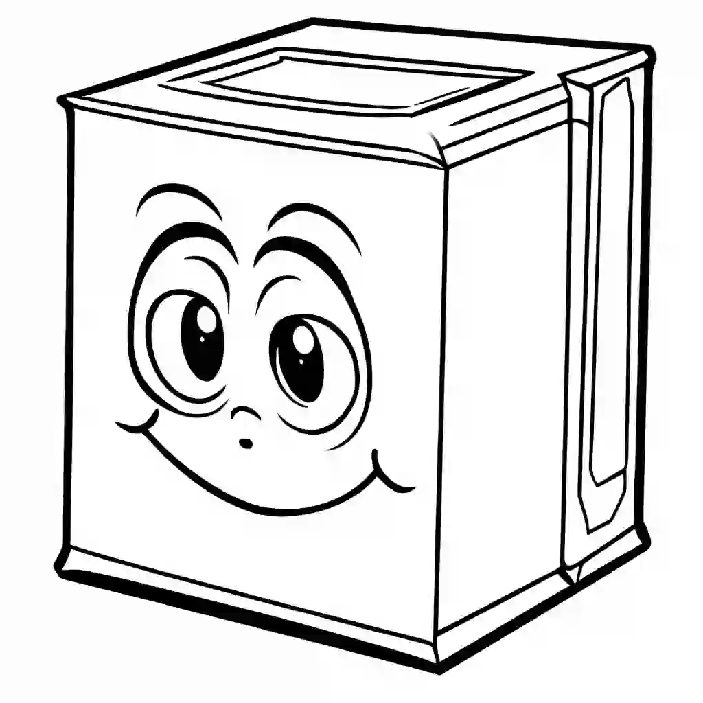 Tissue Box coloring pages